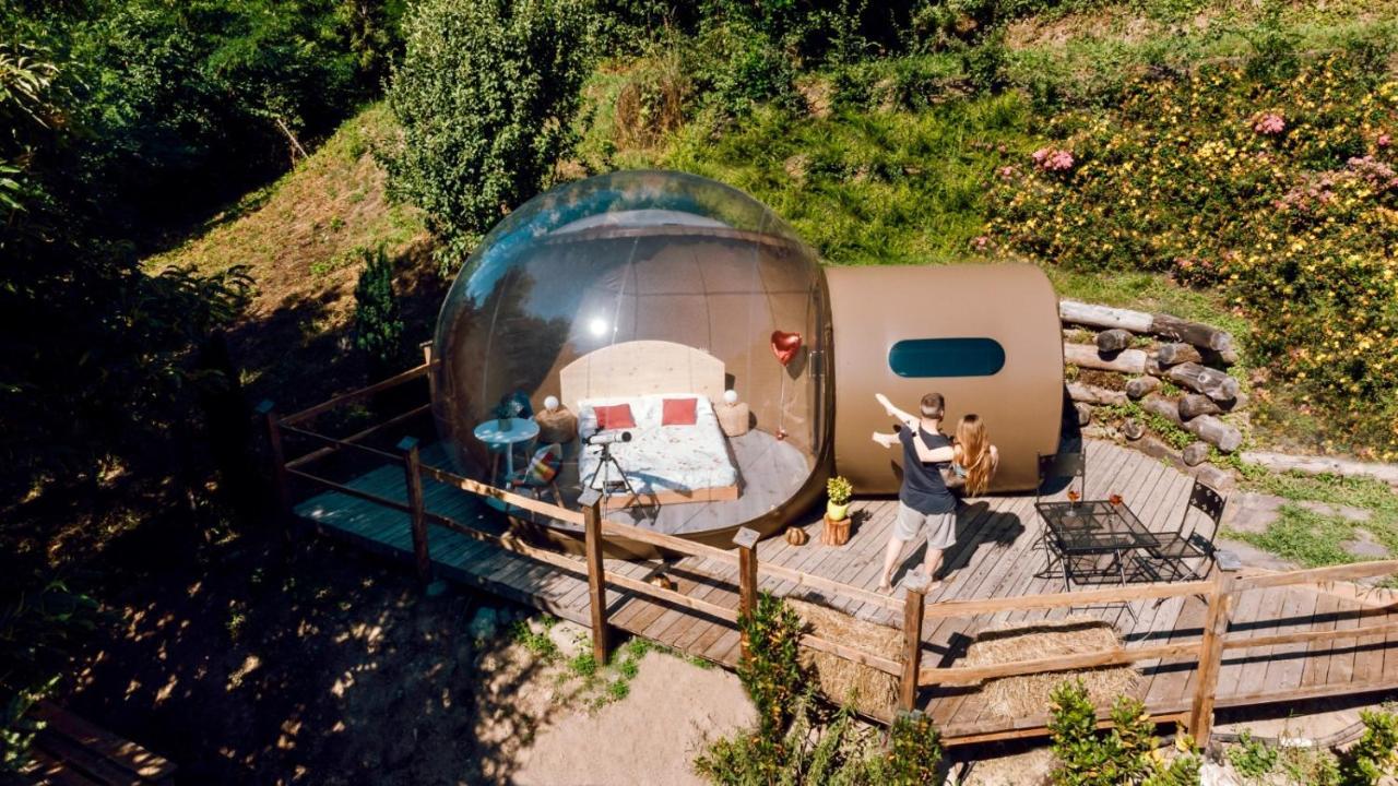 Maso La Marianna Bubble Glamping In Trentino Bed & Breakfast Sant'Orsola Bagian luar foto